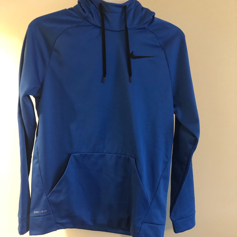Nike Dri fit royal blue hoodie